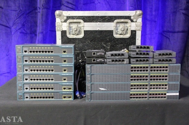 ROADCASE OF NETWORKING GOODIES