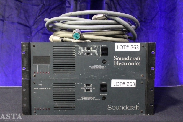 2 SOUNDCRAFT LARGE CONSOLE POWER SUPPLY UNITS