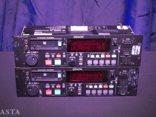 2 DENON DN-M2000R PRO MINIDISK RECORDERS