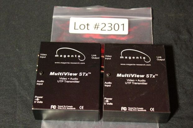 2 MULTIVIEW STX UTP TRANSMITTERS & 2 MAGENTA MULTIVIEW 500A UTP RECEIVERS