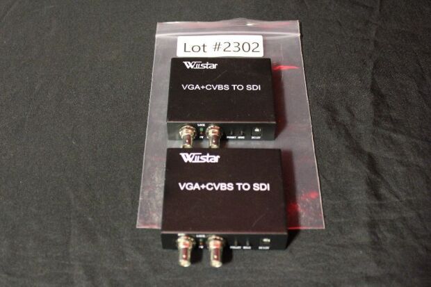 2 WIISTAR VGA+CVBS TO SDI CONVERTERS
