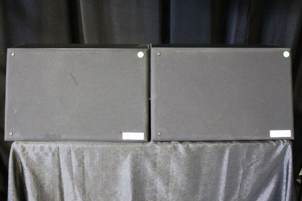 2 ELECTRO-VOICE SL 12-2H HIGH OUTPUT TWO WAY SLANT CINEMA SURROUND SPEAKERS