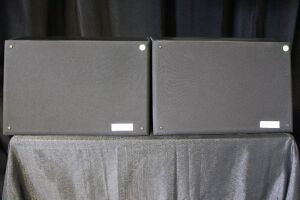 2 ELECTRO-VOICE SL 12-2H HIGH OUTPUT TWO WAY SLANT CINEMA SURROUND SPEAKERS