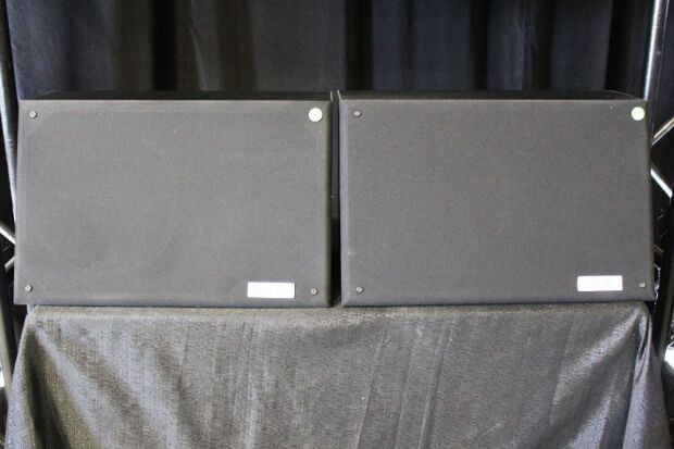 2 ELECTRO-VOICE SL 12-2H HIGH OUTPUT TWO WAY SLANT CINEMA SURROUND SPEAKERS