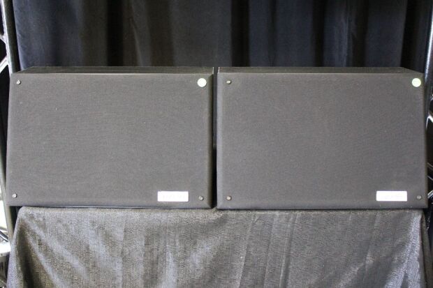 2 ELECTRO-VOICE SL 12-2H HIGH OUTPUT TWO WAY SLANT CINEMA SURROUND SPEAKERS