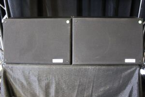 2 ELECTRO-VOICE SL 12-2H HIGH OUTPUT TWO WAY SLANT CINEMA SURROUND SPEAKERS