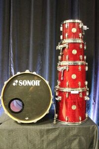 RED SONOR FORCE 3005 FULL MAPLE DRUM KIT