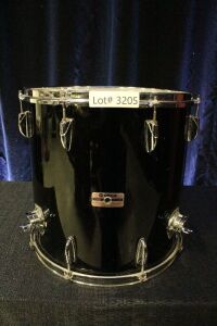 1980'S BLACK YAMAHA PRO TOUR 16" FLOOR TOM FT816 