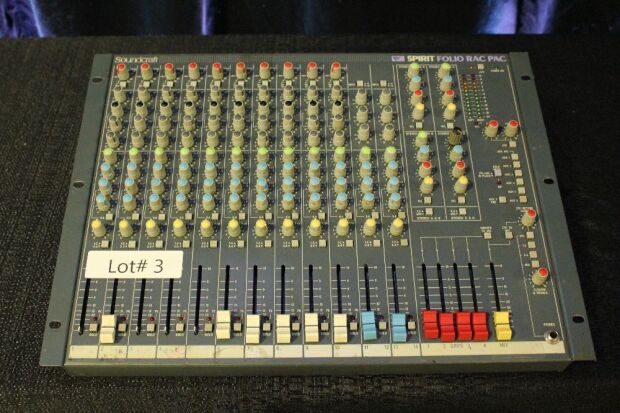 SOUNDCRAFT SPIRIT FOLIO RAC PAC ANALOG MIXING CONSOLE