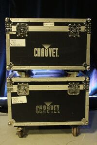 2 MATCHING CHAUVET LIGHTING ROADCASES