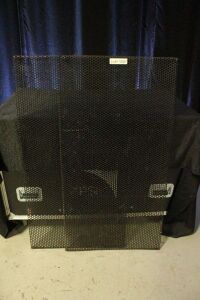 2 METAL GRILL COVERS FOR AMPEG SVT BASS CABINETS