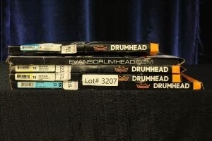 5 BRAND NEW DRUM HEAD LOT REMO/EVANS