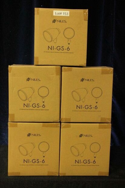 5 NILES AUDIO NI-GS-6 6" 2-WAY HIGH-PERFORMANCE OUTDOOR SATELLITE SPEAKERS