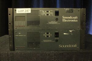 2 SOUNDCRAFT LARGE CONSOLE POWER SUPPLY UNITS