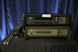 2 CLEAR-COM INTERCOM SYSTEM PANEL STATIONS WITH MICS AND PSU'S