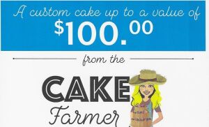 PINK TABLE: $100 Gift Certificate for Custom Cake @ Cake Farmer