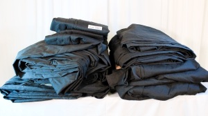 LOT OF BLACK DRAPE 