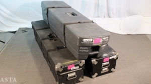 3 CASES OF 10.5' X 14' MISC. PROJECTOR SCREENS & FRAMES