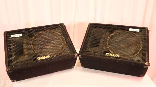 PAIR OF YAMAHA S12ME WEDGE MONITORS