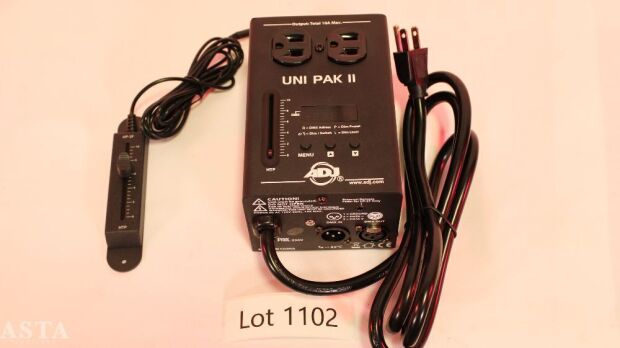 ADJ UNI PAK 2 SINGLE CH DMX DIMMER / SWITCH PACK