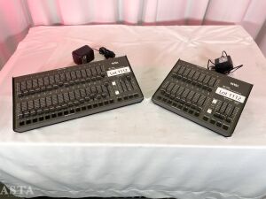 [2] NSI LIGHTING CONTROLLERS (MC 7016 & MC7008) WITH ROADCASE